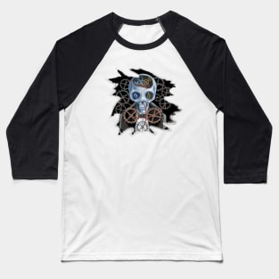 Steampunk Skull Baseball T-Shirt